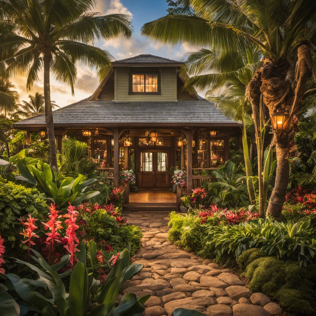 An image capturing the essence of Hawaii's historic farmhouses-turned-restaurants