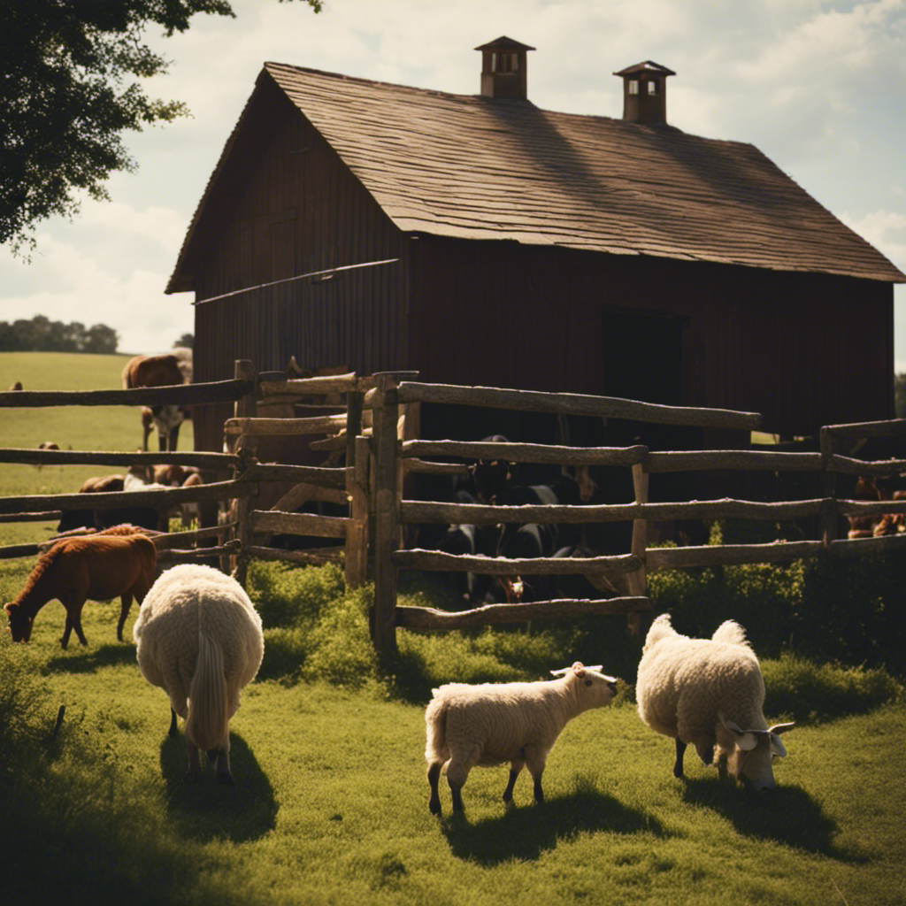 the idyllic charm of a homestead with an image showcasing an array of livestock essentials