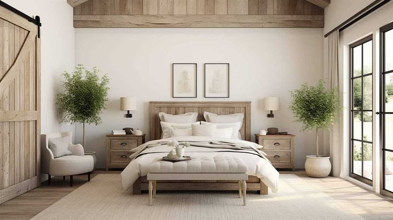 farmhouse style master bedroom