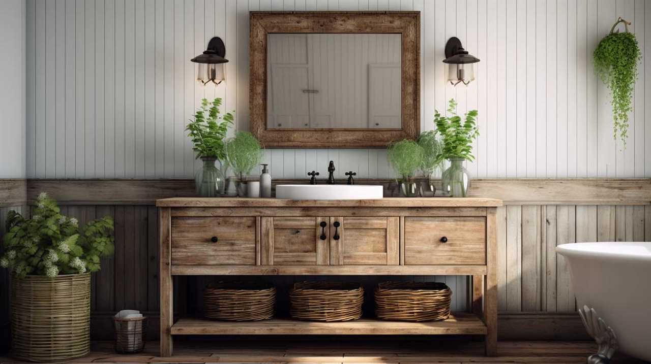 bathroom vanity farmhouse style