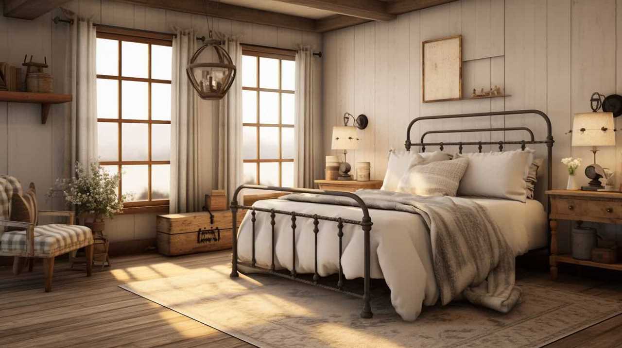 farmhouse style master bedroom