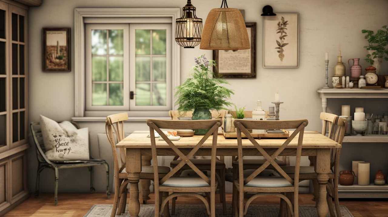farmhouse kitchen table with drawers