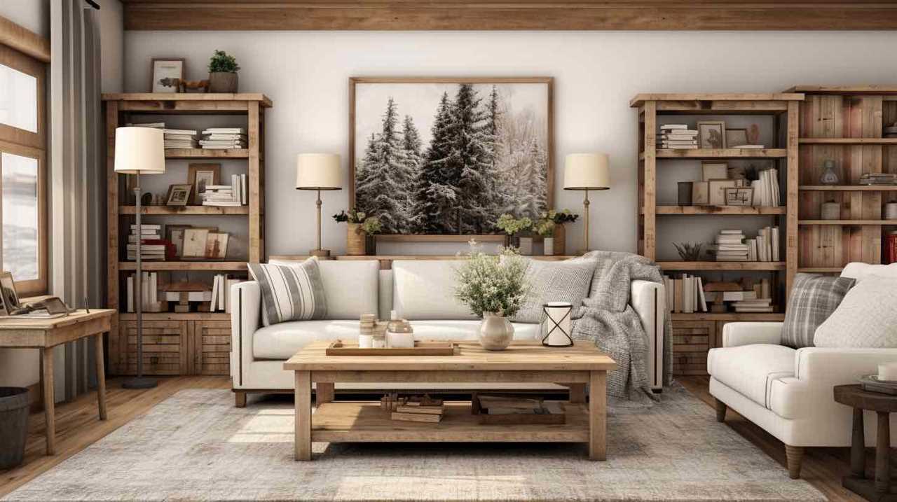 farmhouse living room ideas in gray