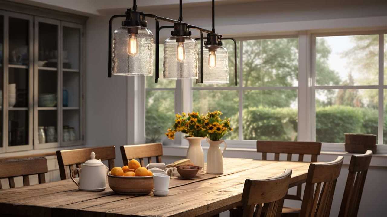 modern farmhouse kitchen table