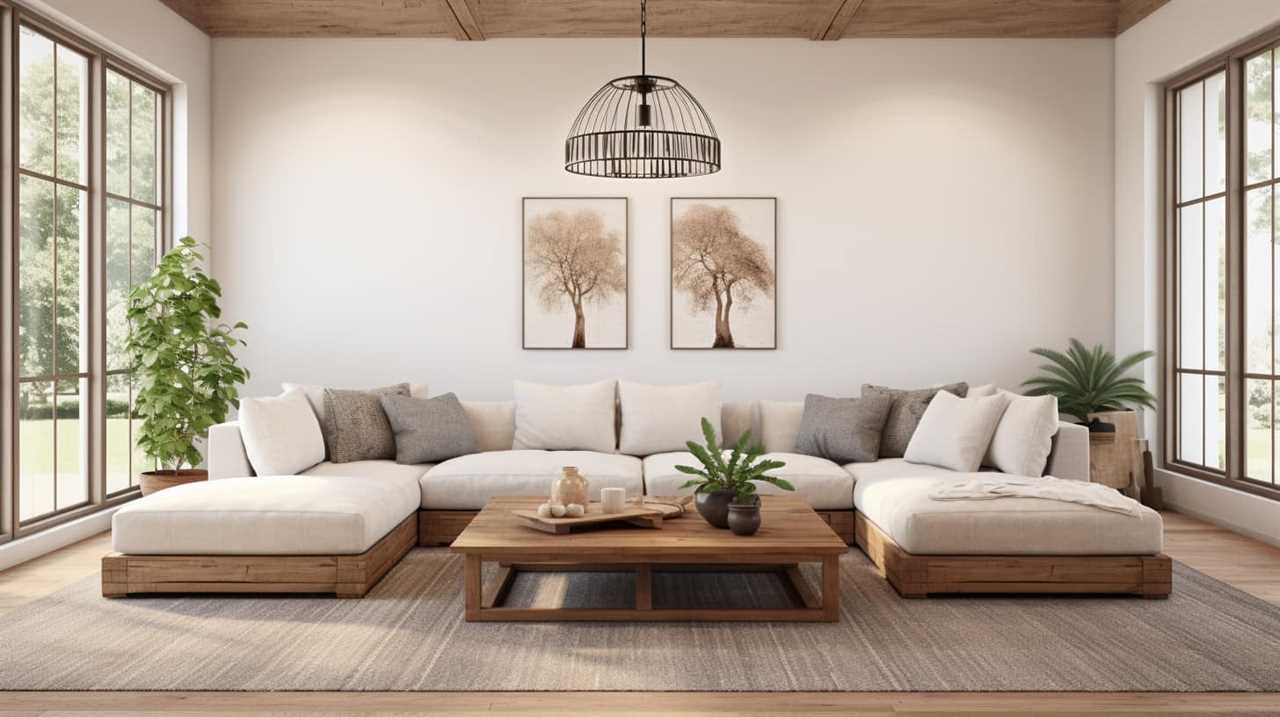 modern farmhouse living room curtains
