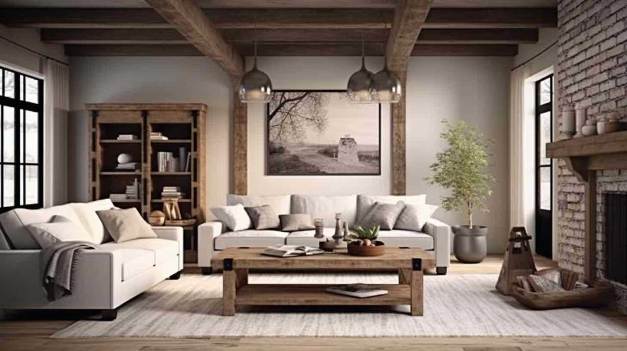 farmhouse living room table sets