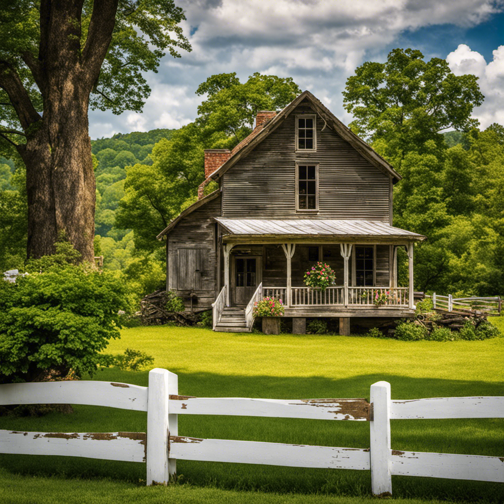 An image showcasing the rustic charm of Tennessee's top 10 historic farmhouses