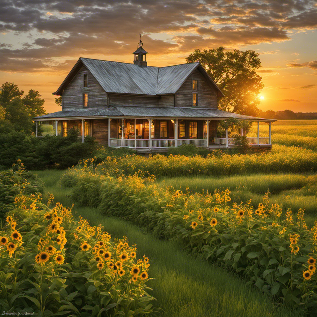 An image capturing the allure of the Lower Midwest's top 10 farmhouses, showcasing their rich heritage and storied pasts