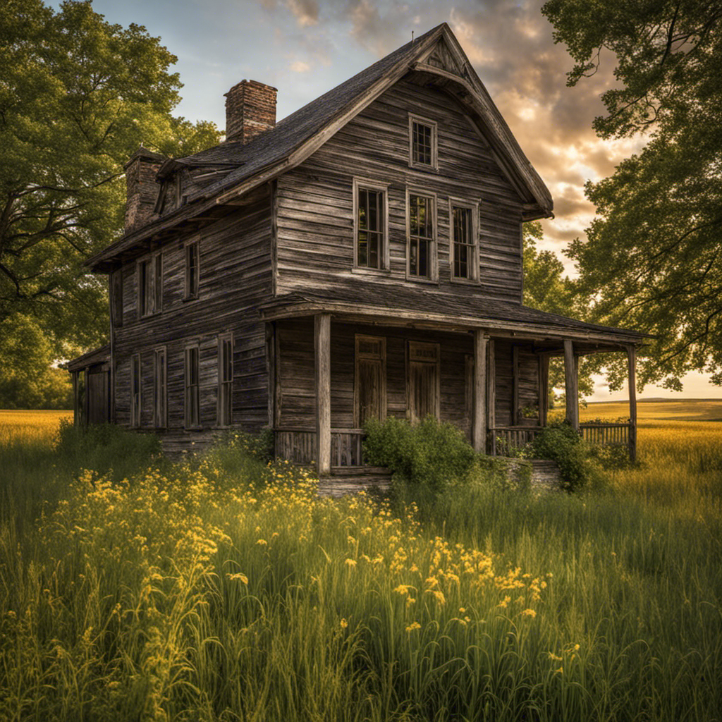 the essence of time and mystery as you unveil the 10 Lower Midwest farmhouses with captivating histories