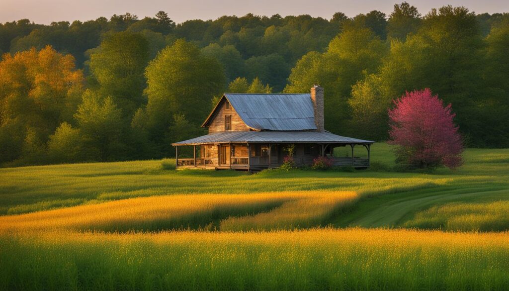 farmhouse in rural Michigan