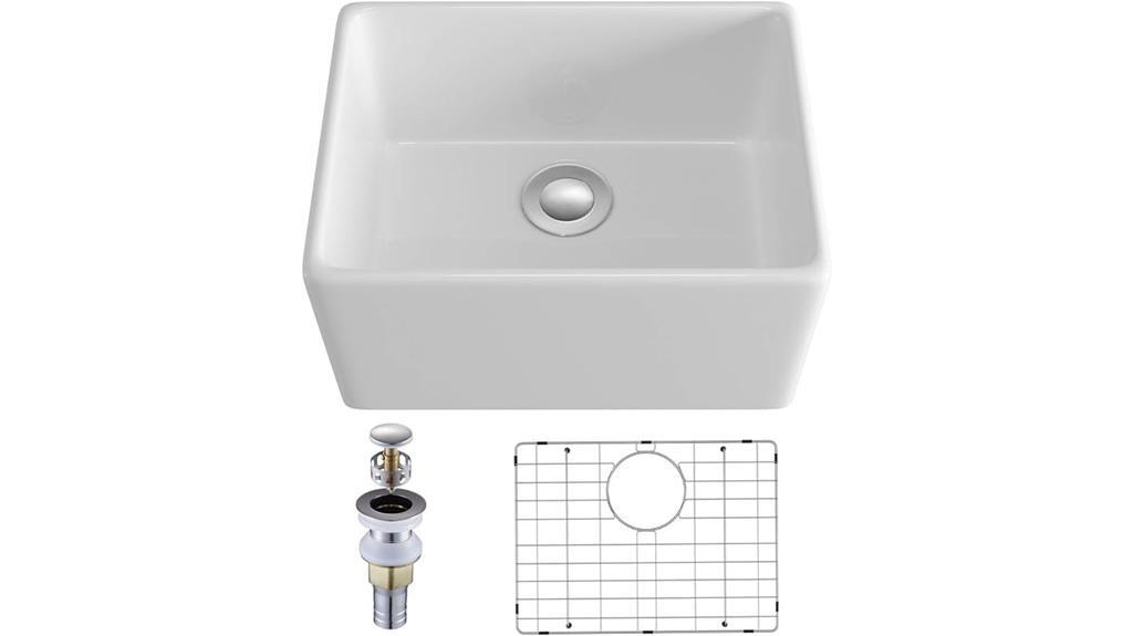 21 inch white sink