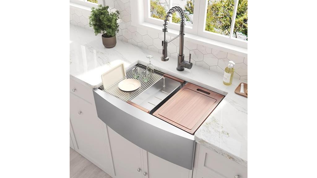 33 inch farmhouse kitchen sink