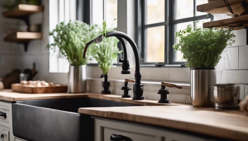 choosing farmhouse kitchen faucets