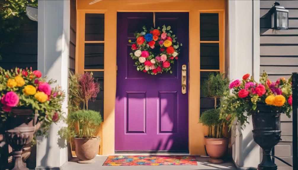 colorful entrance improvements