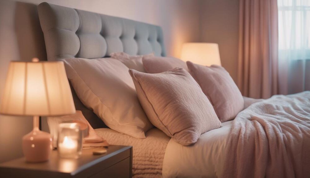 cozy aesthetic bedside lighting