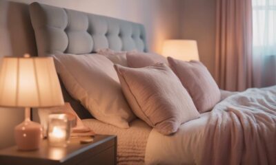 cozy aesthetic bedside lighting