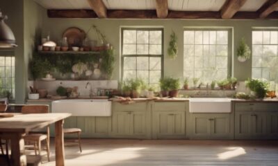 cozy farmhouse kitchen colors