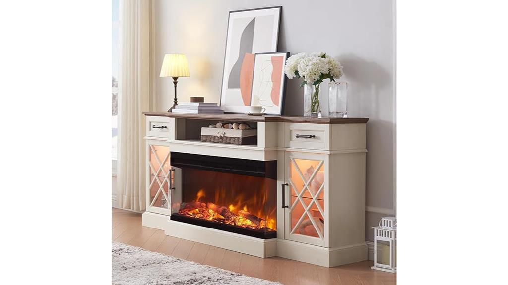 electric fireplace tv stand