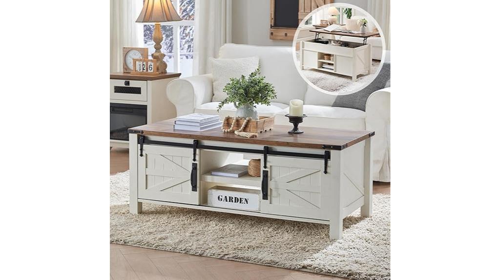 farmhouse lift top coffee table