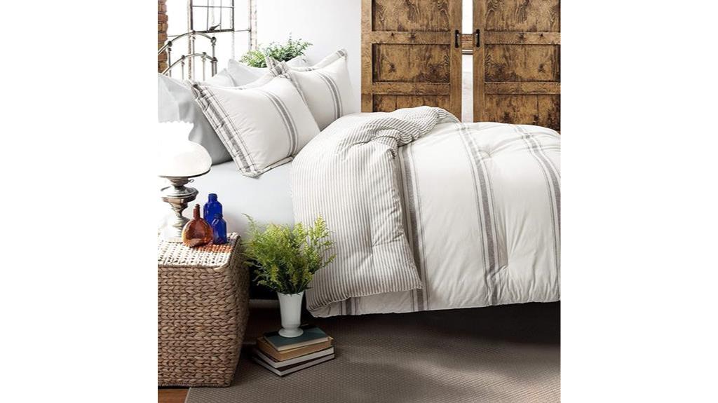 farmhouse stripe comforter set