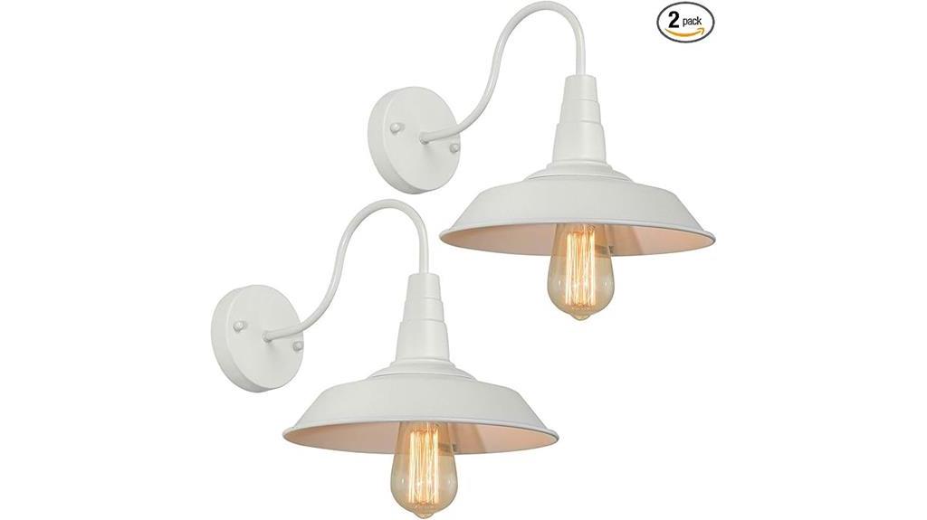 gooseneck barn lamp set