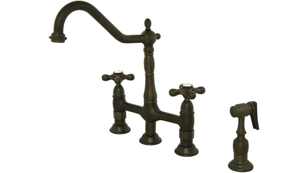 heritage bridge kitchen faucet