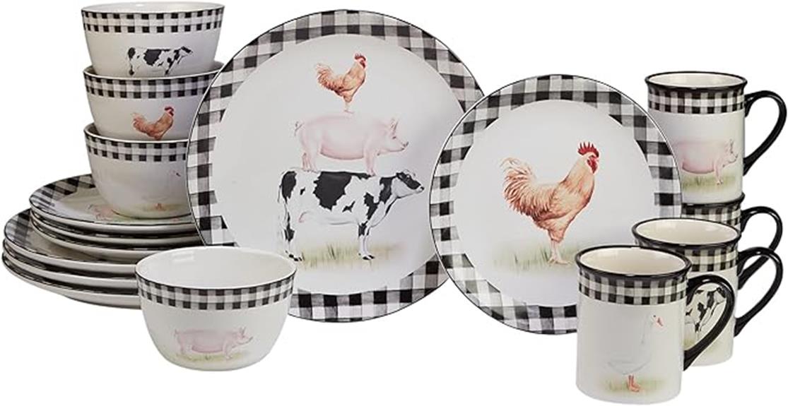 international farm dinnerware set