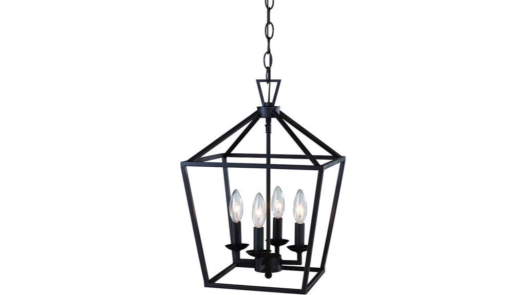 lacey black pendant light