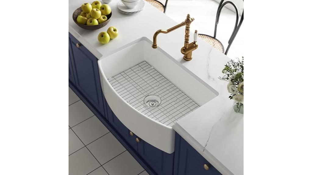 matte white kitchen sink