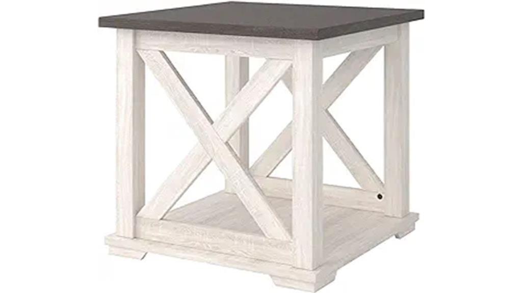 modern farmhouse end table