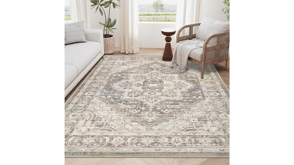 pauwer boho area rug