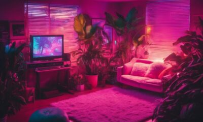 retro vaporwave room ideas