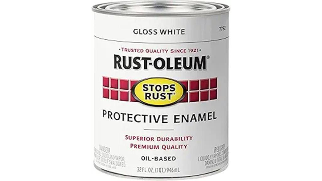 rust oleum gloss white paint