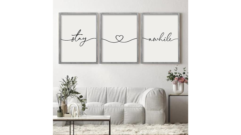 rustic framed wall signs