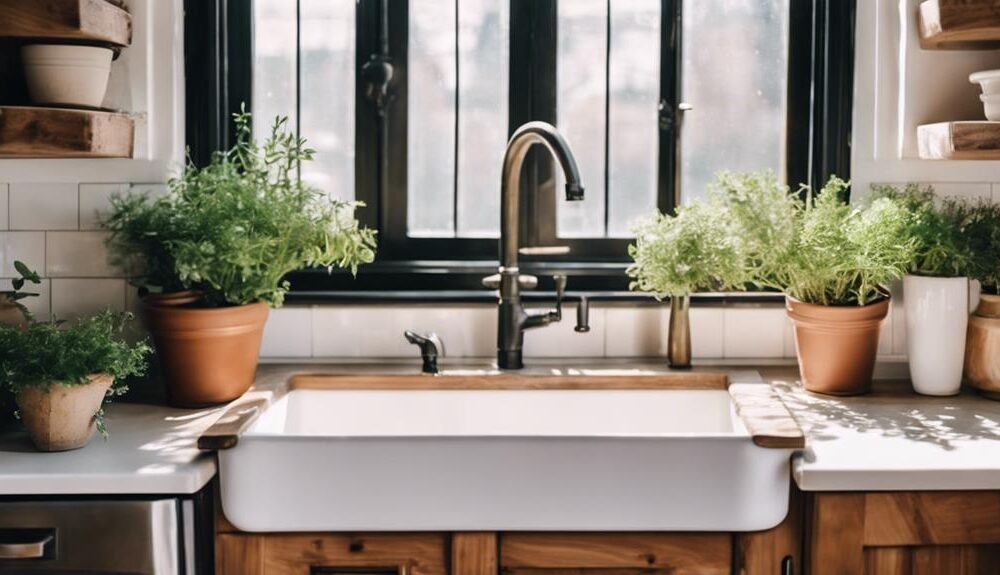 stylish functional white sinks