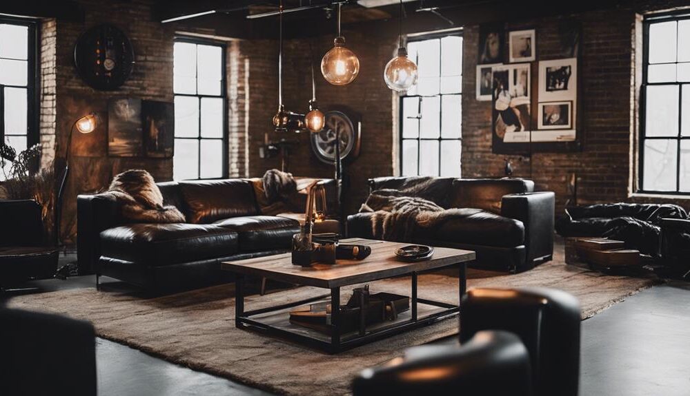 stylish masculine room decor