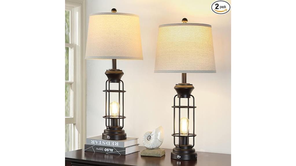 usb port table lamps