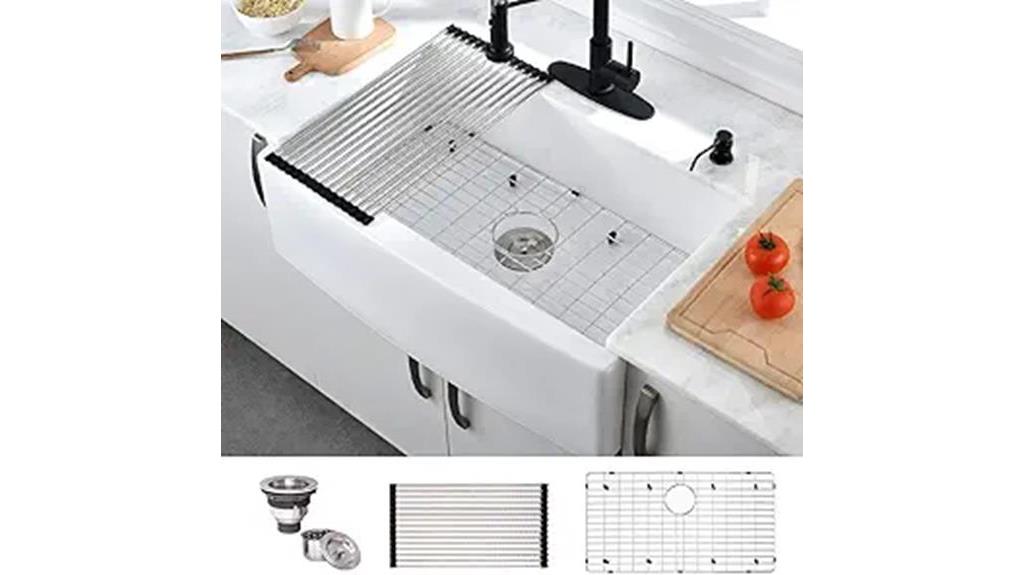 white farmhouse sink 33