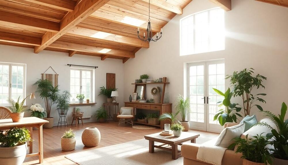 balanced beautiful farmhouse interior