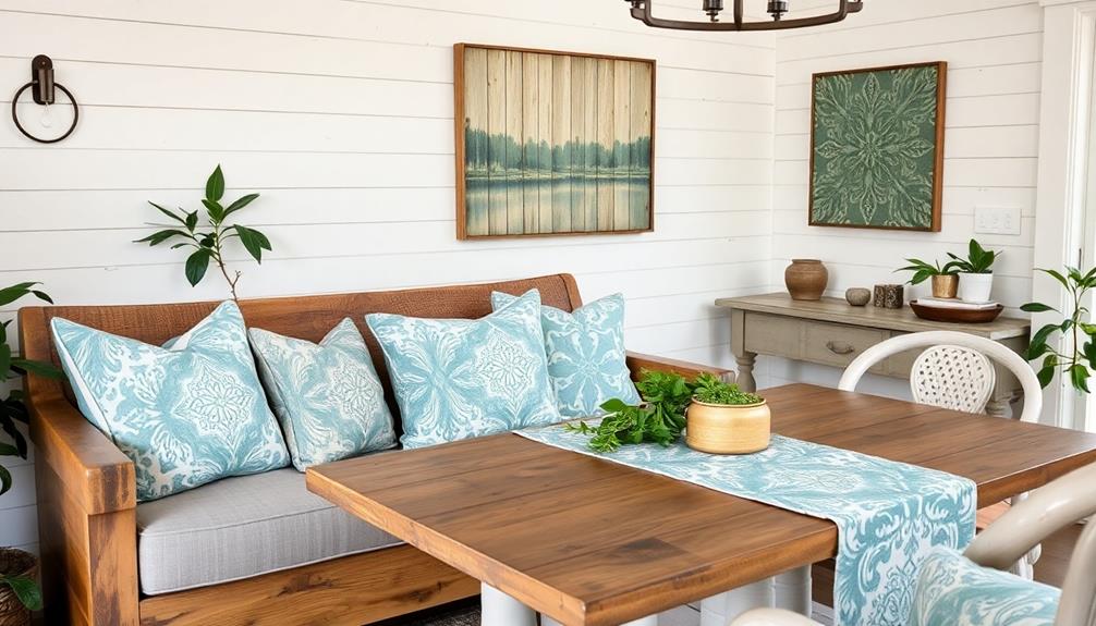 batik inspired farmhouse decor