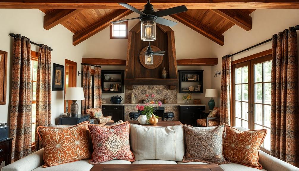 contemporary rustic design fusion