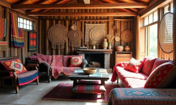 indonesian textiles transform farmhouse interiors