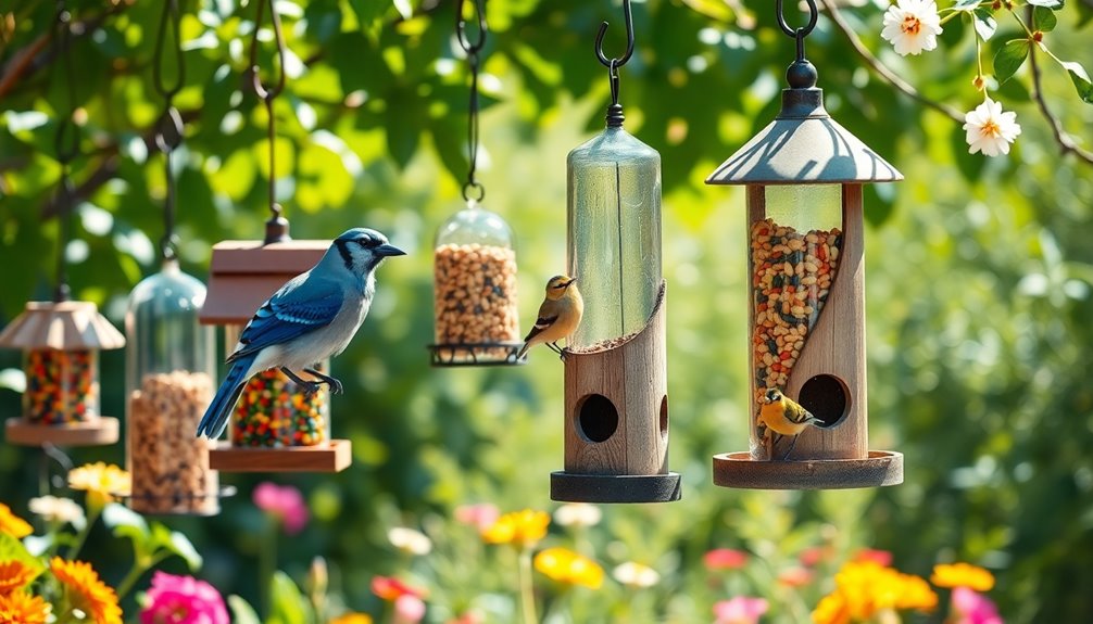 attract birds with feeders