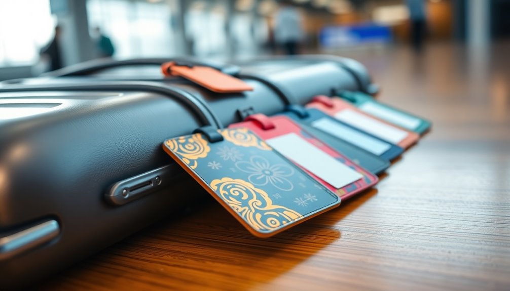 stylish and functional luggage tags