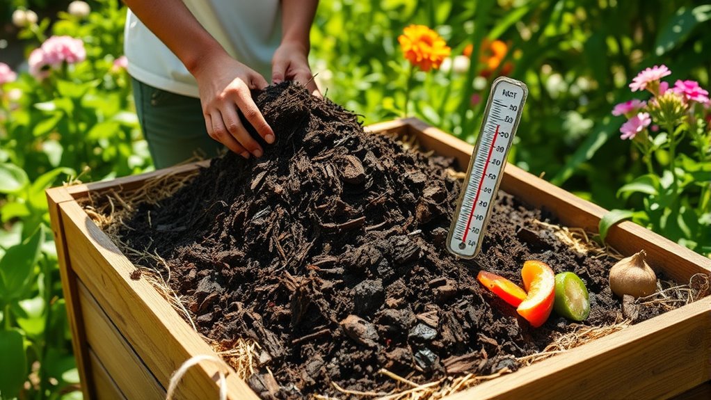 adding mature compost effectively