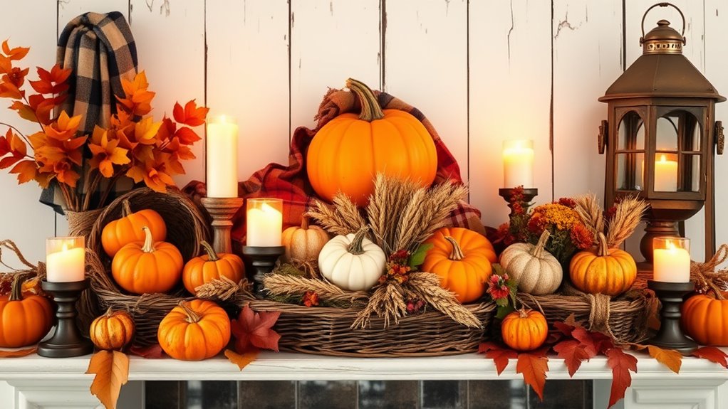 autumn mantel decorating tips