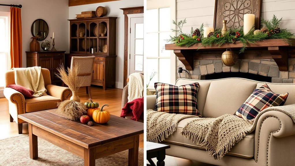 changing farmhouse seasonal decor