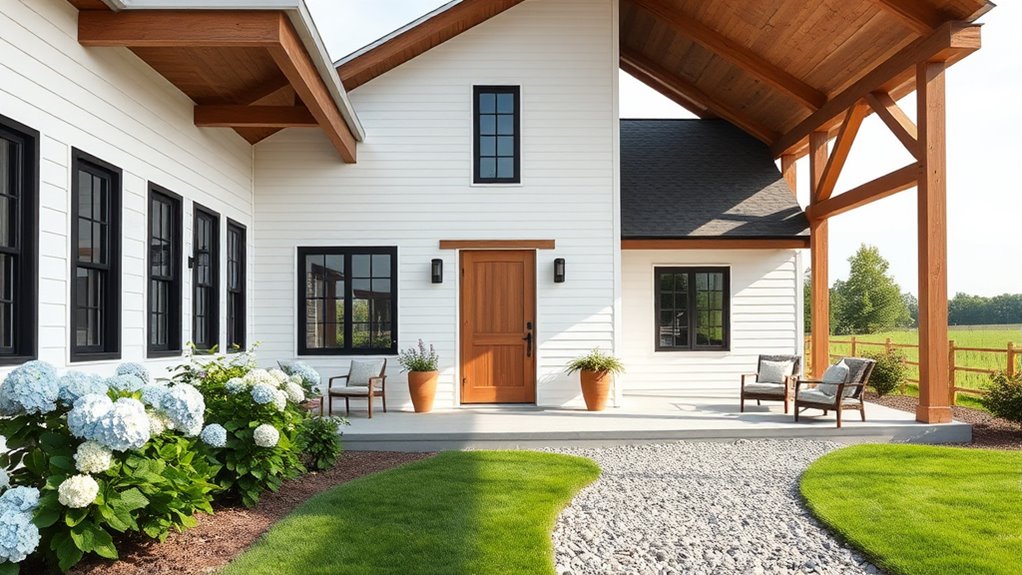 contemporary rustic exterior style