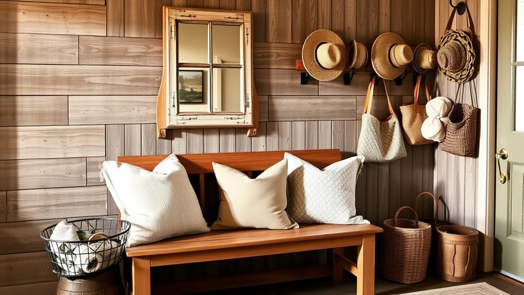 cozy farmhouse entryway decor