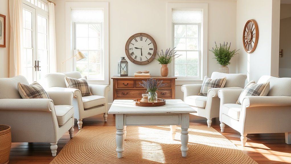 cozy farmhouse living decor